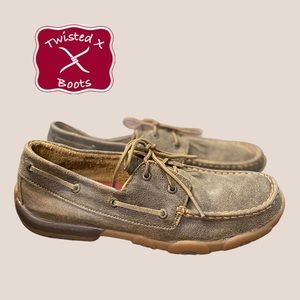Twisted X Bomber Boat Shoe Driving Moccasins 10